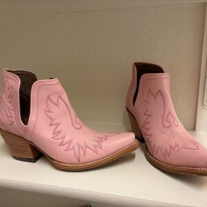 Ariat Pink Western Ankle Booties